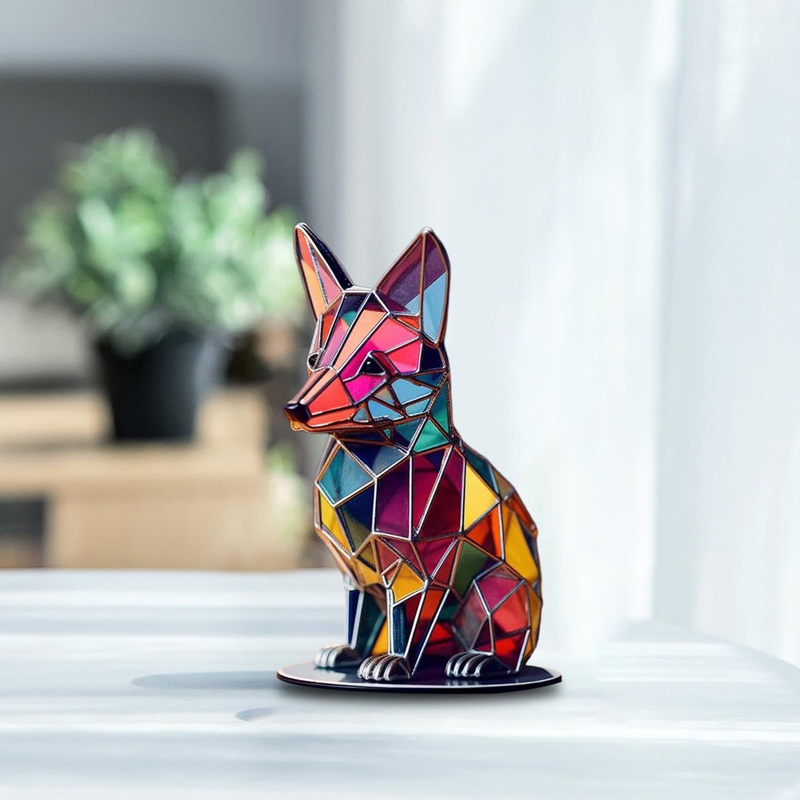 Wildlife Metal Art Base Table Decorations Flat Ornaments