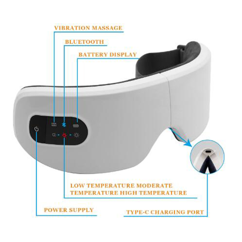 Electric Smart Eye Massager 4D Bluetooth Eye Care Instrument