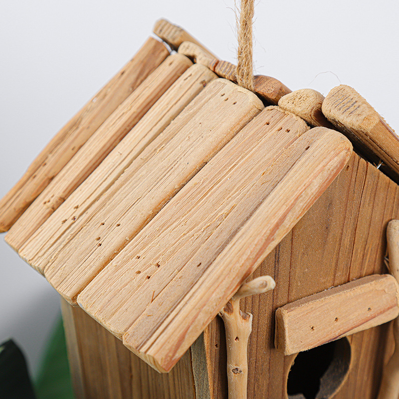 Wooden Hummingbird House