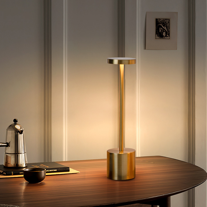 Cordless Dimmable Metal Table Lamp