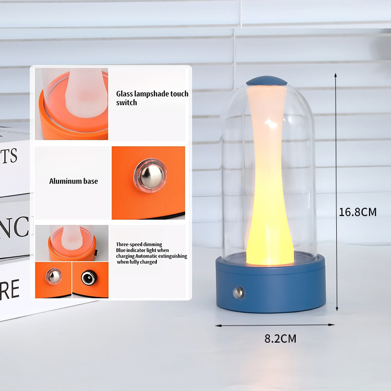 LED Touch Glass Night Light