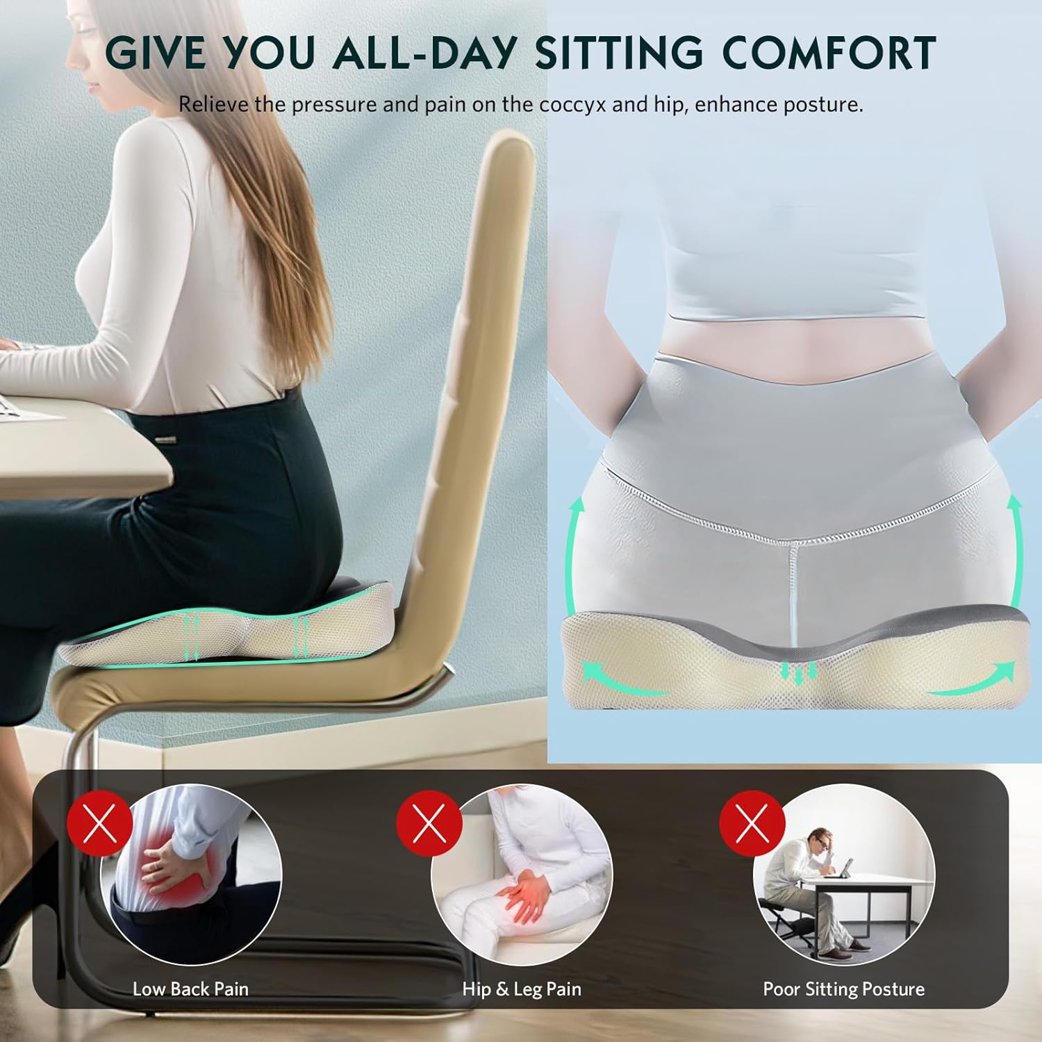  Sciatica Pain Relief Pillow