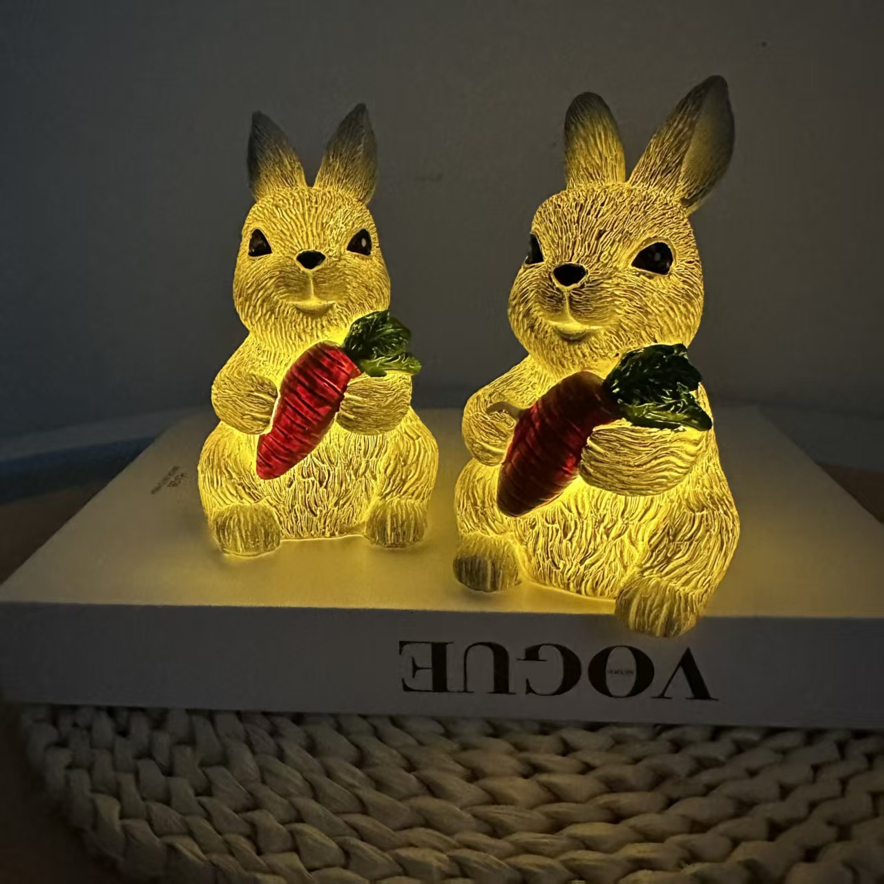 🐰 Easter Bunny Resin Night Light – Soft Glow Spring Decor 💡✨