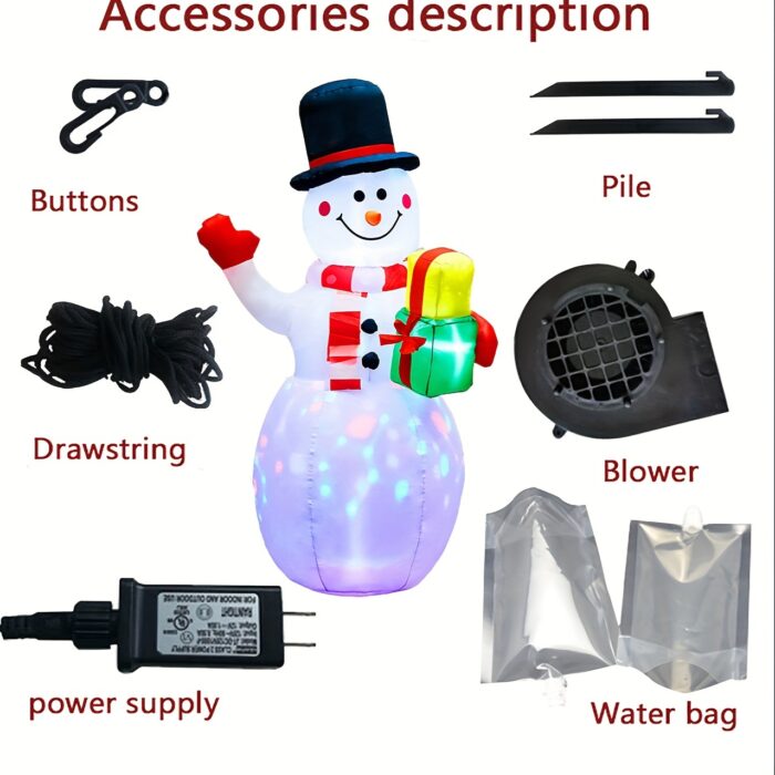 Luminous Inflatable Christmas Snowman