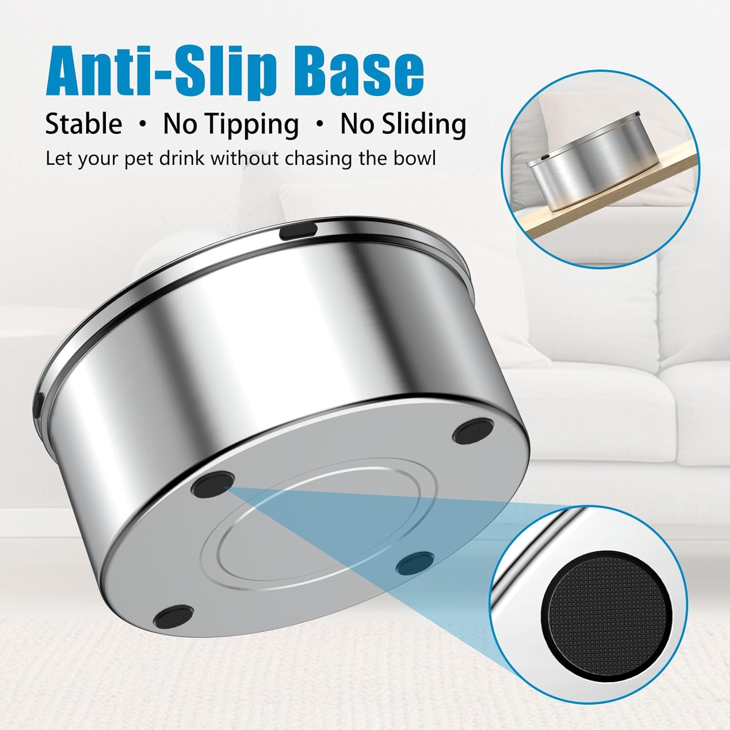 Dog Water Bowl No Spill