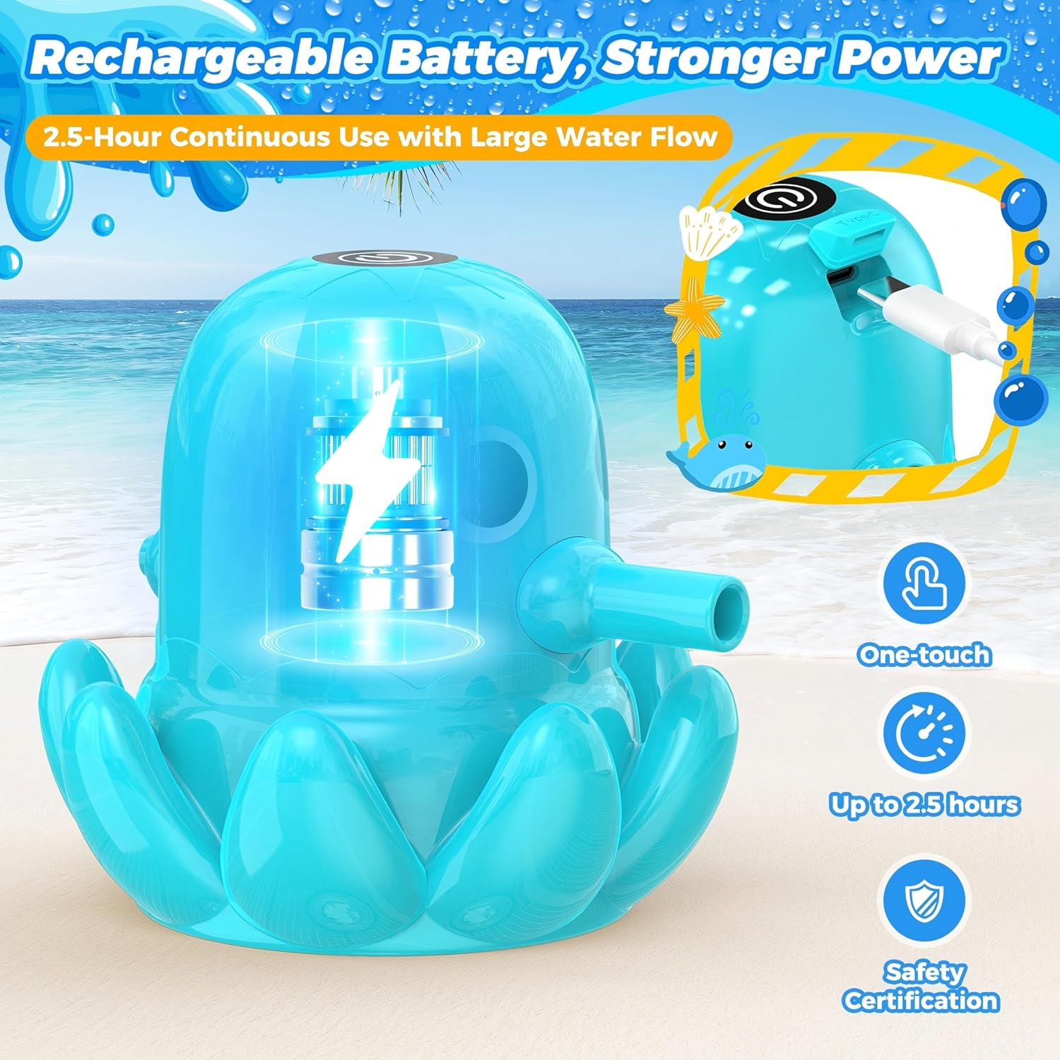 Cordless Octopus Rechargeable Magnetic Pump