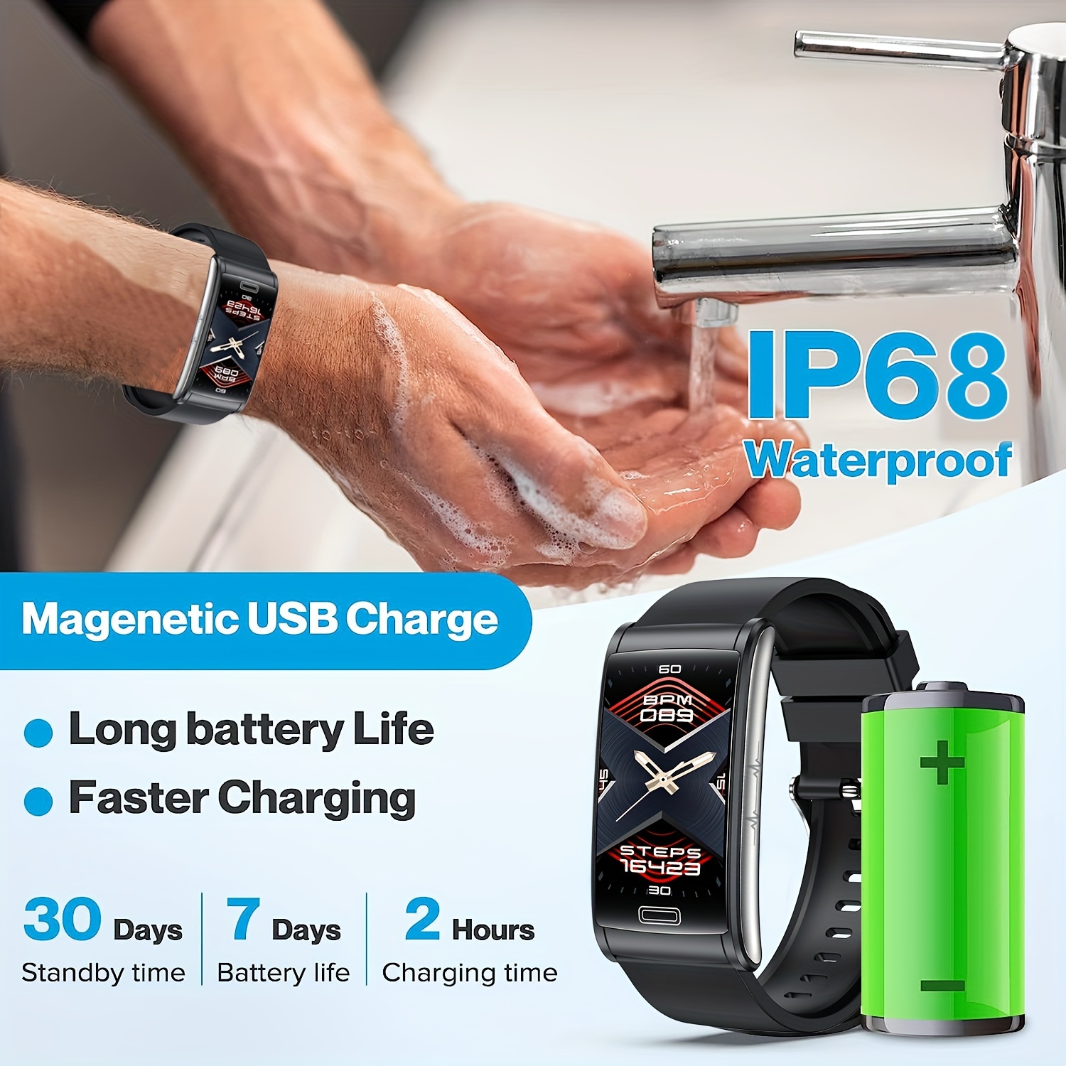 Waterproof Health Smart Watch