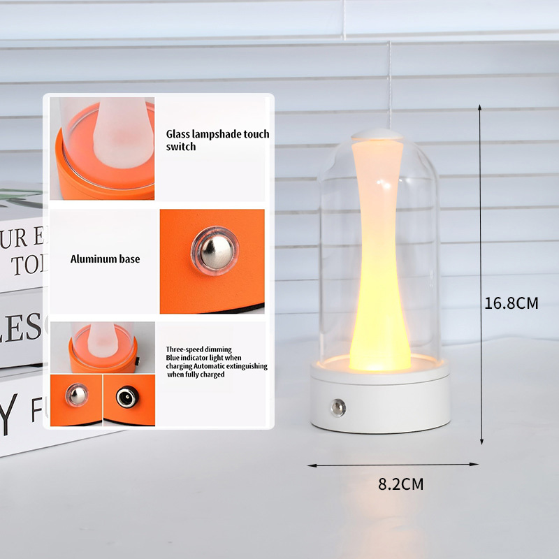 LED Touch Glass Night Light