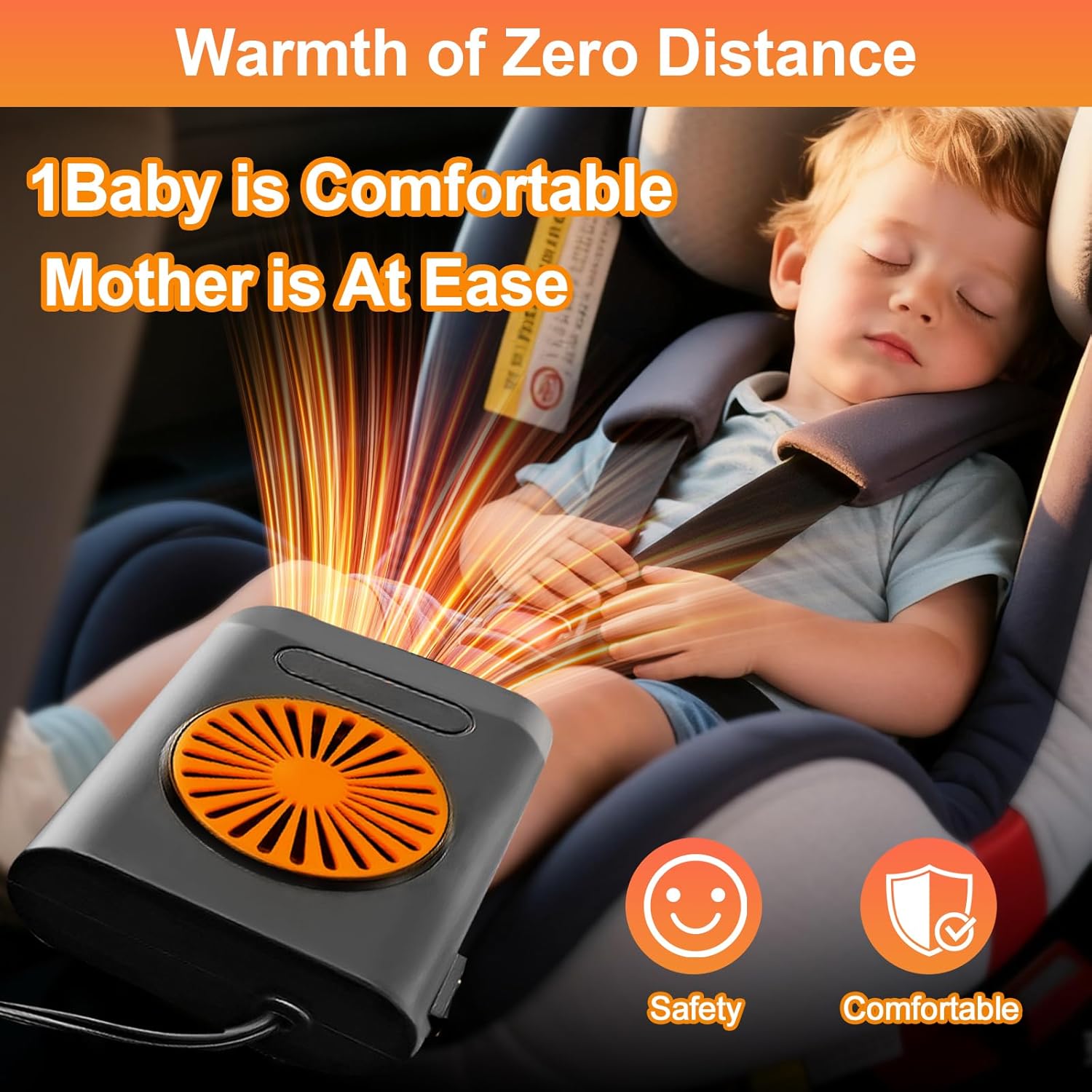 2 in 1 Automobile Windshield Heating Fan