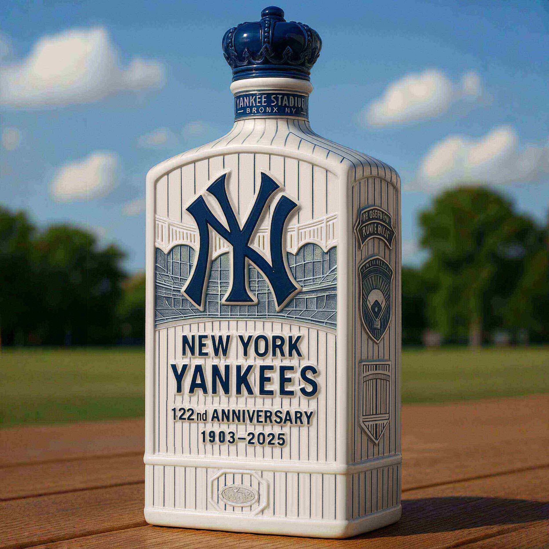New York Yankees122nd Anniversary Limited Edition Whiskey Bottle