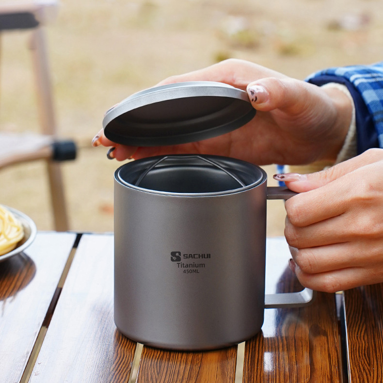 The Unbreakable Pure Titanium Mug - Shatterproof & Bacteria-Resistant