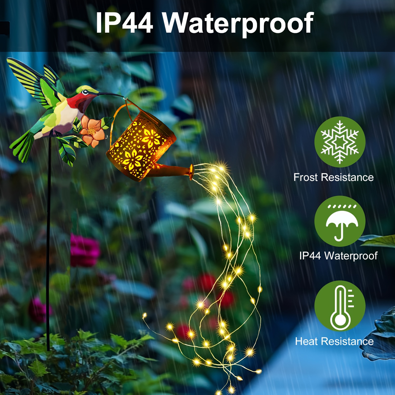 Hummingbird Outdoor Solar Lights