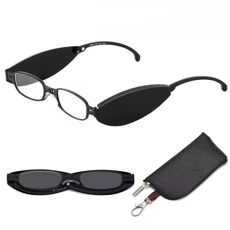 Folding Metal Presbyopia Anti-Blue Light Glasses