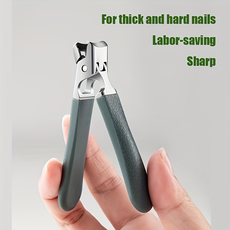 Heavy-duty stainless steel splash-proof nail clippers for thick nails