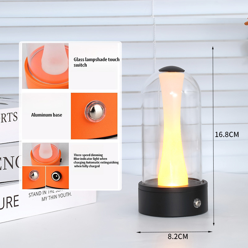 LED Touch Glass Night Light