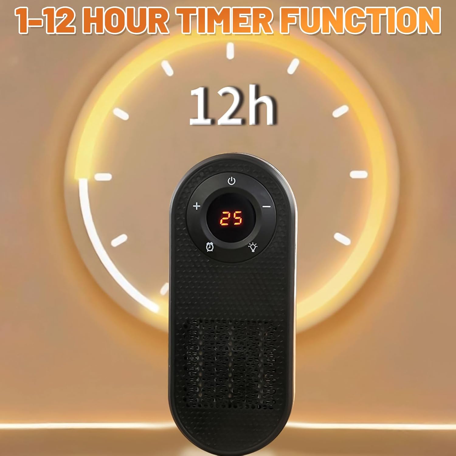 Socket Fan Heater with Remote Control