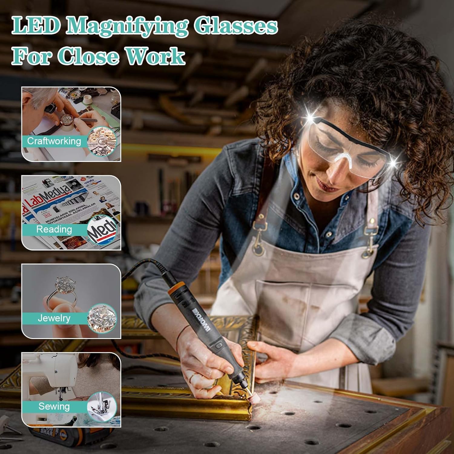 Magnifying Glasses with Light