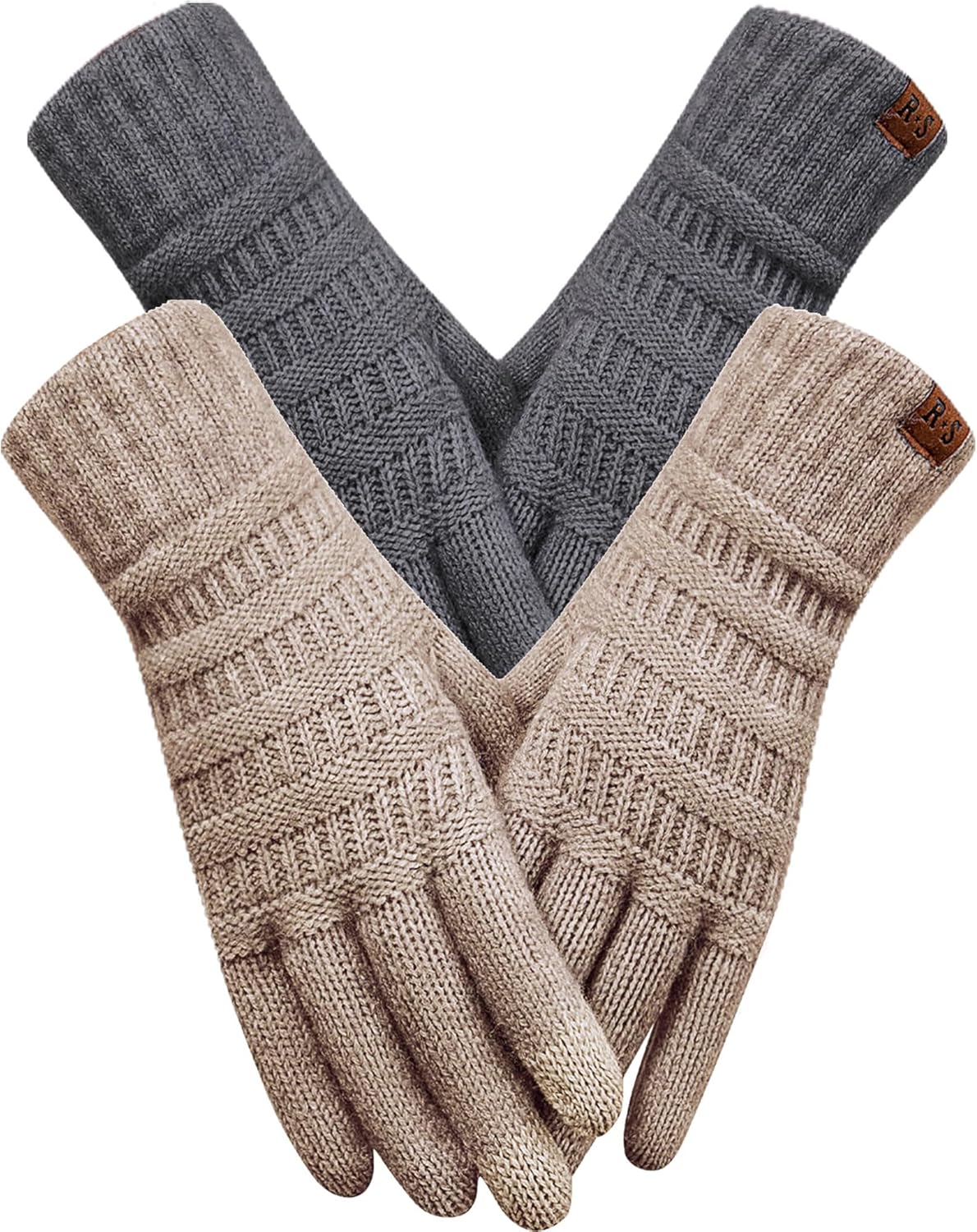 Touch Screen Warm Knit Thermal Gloves