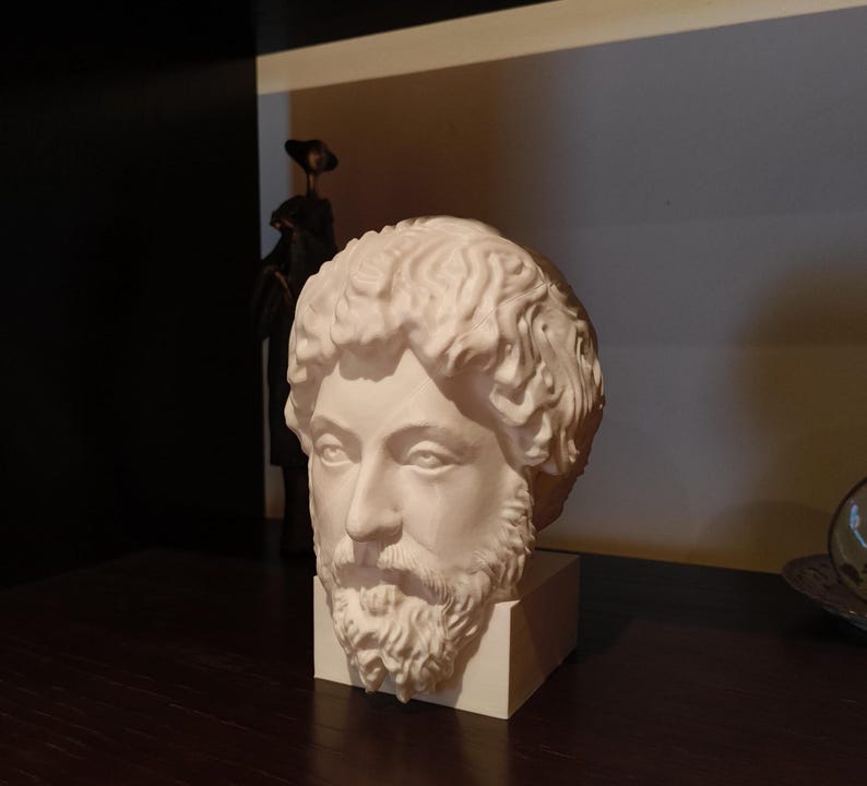 Marcus Aurelius Memento Mori | Removable Skull