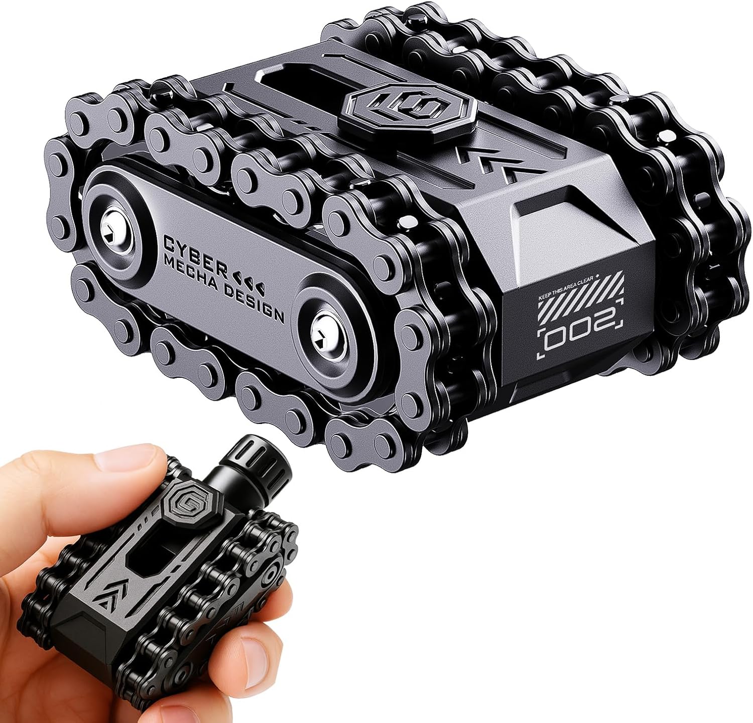 4 in 1 Fidget Slider Roller Chain Spinner Combo