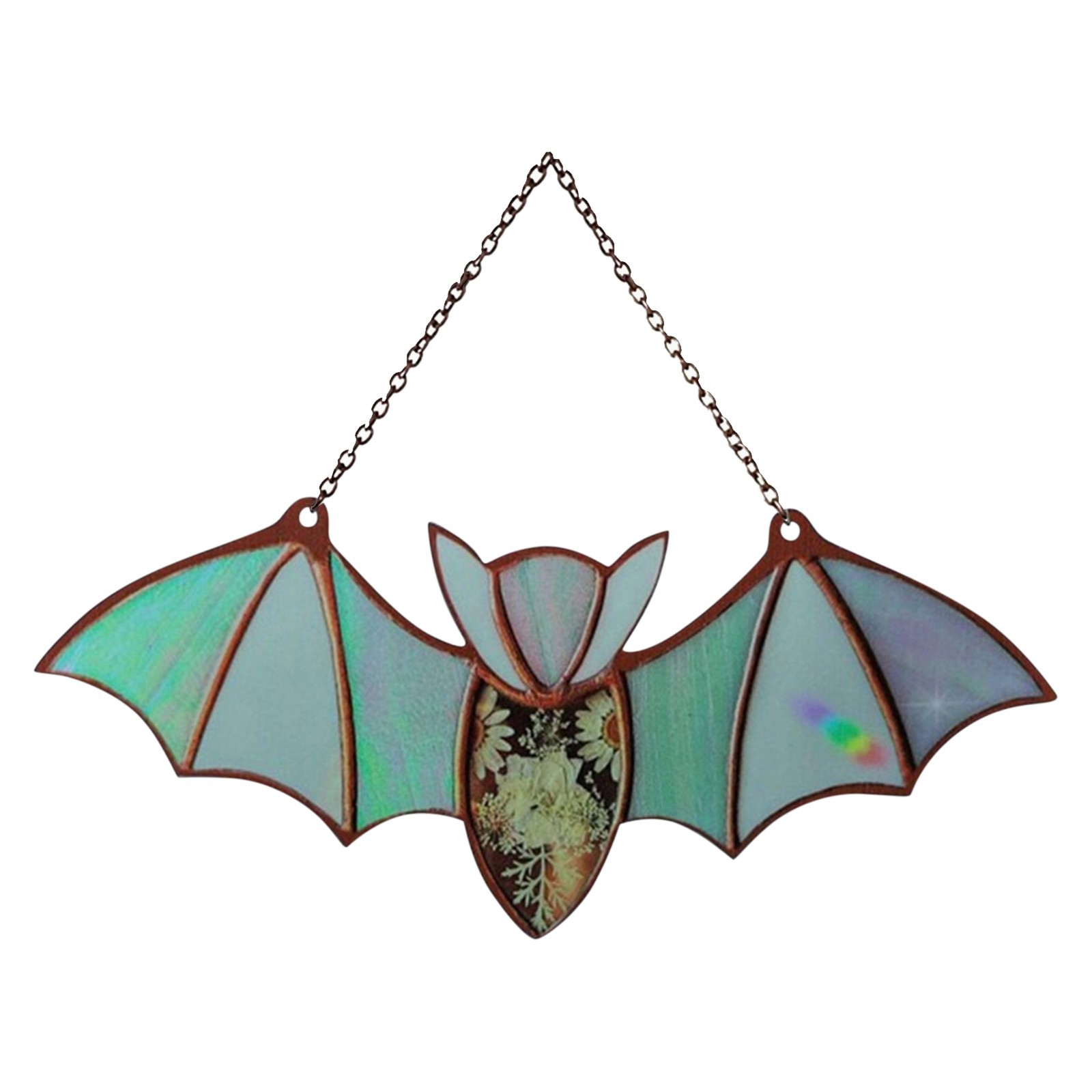 Bat Stained Glass Light Catcher Window Hanging