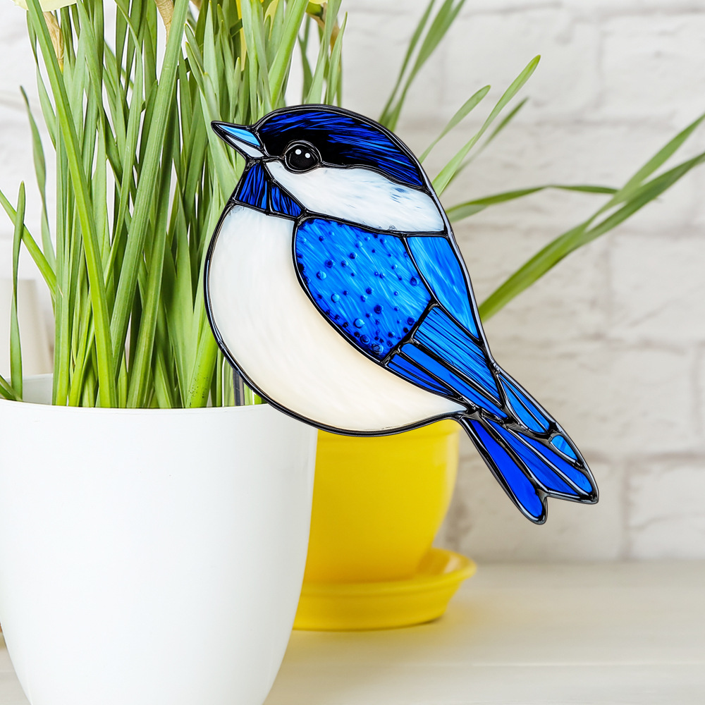 🔥Stained Glass Kingfisher Suncatcher Decoration
