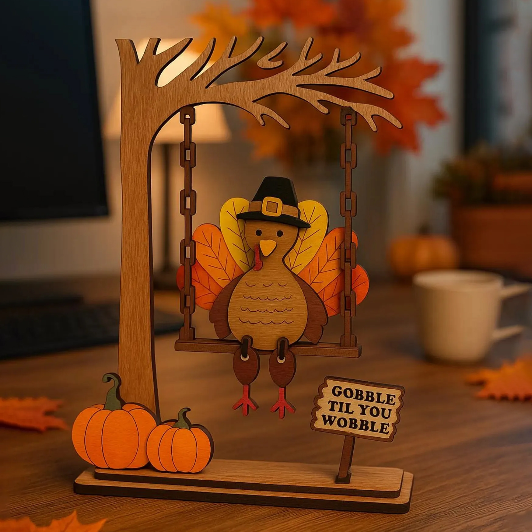 🦃 Swingin' Thanksgiving Turkey Decor 🍂