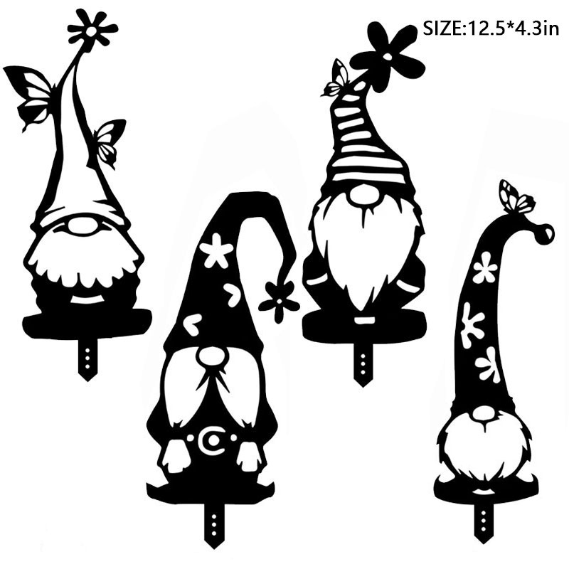 🔥49% OFF - 2023 Most Popular Gnome Set of 4 Yard Stakes