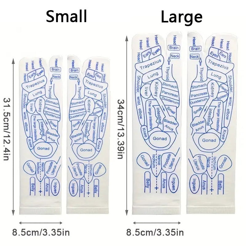 Reflexology Map Sock