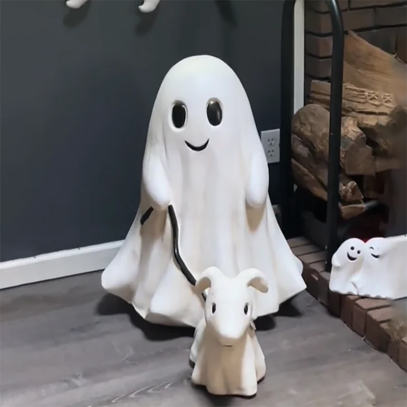 🔥Last Day 49% OFF-👻2024 Ghost Walking Dog Statue 🔥