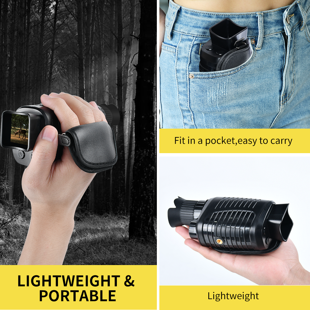 Digital Night Vision Monocular for 100% Darkness