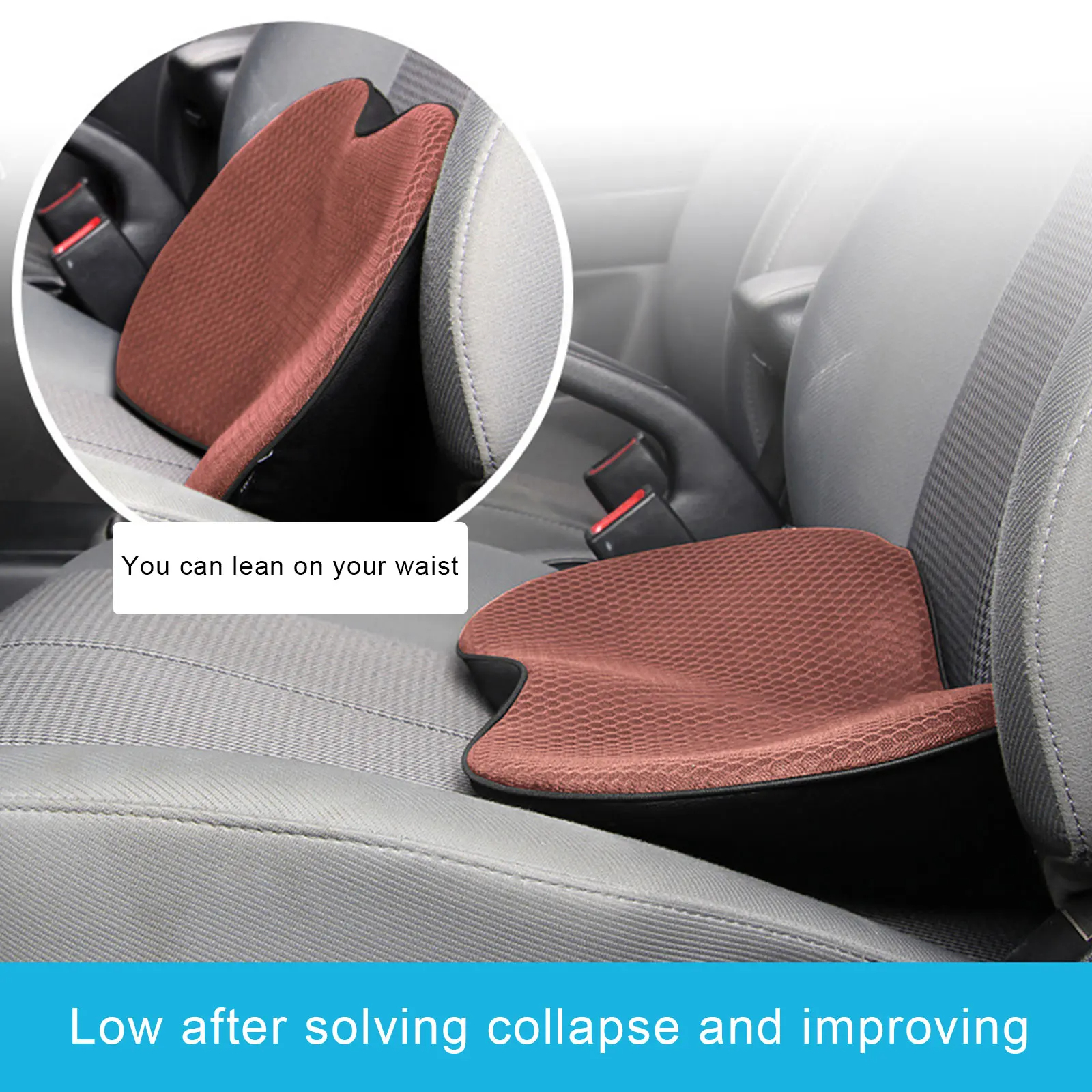 2 in 1 memory foam car seat cushion