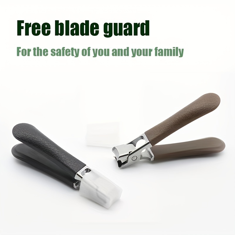 Heavy-duty stainless steel splash-proof nail clippers for thick nails