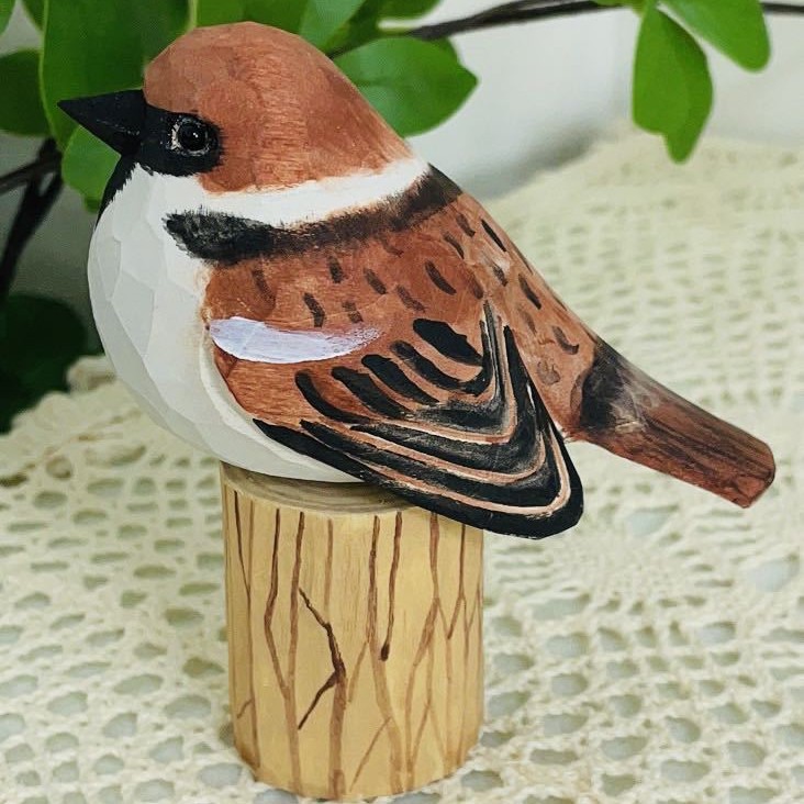 Handcrafted Bird + Stand