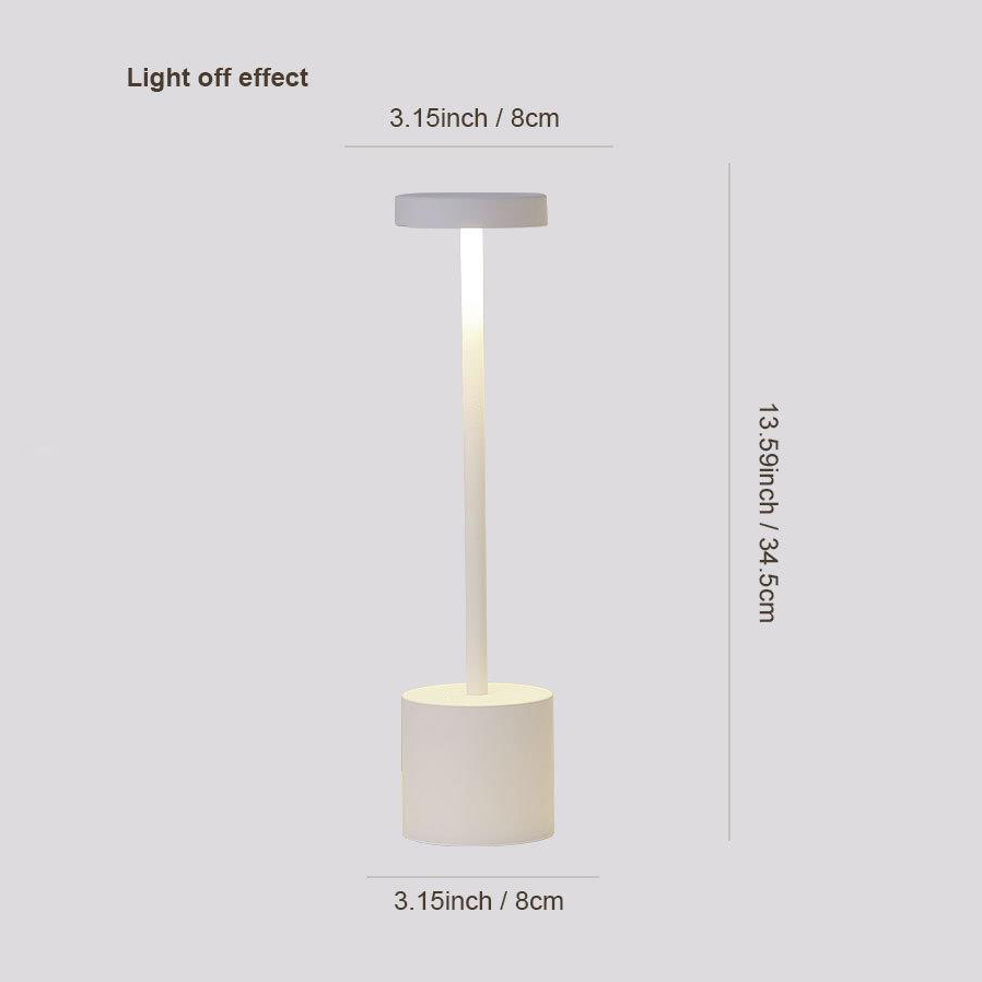 Cordless Dimmable Metal Table Lamp