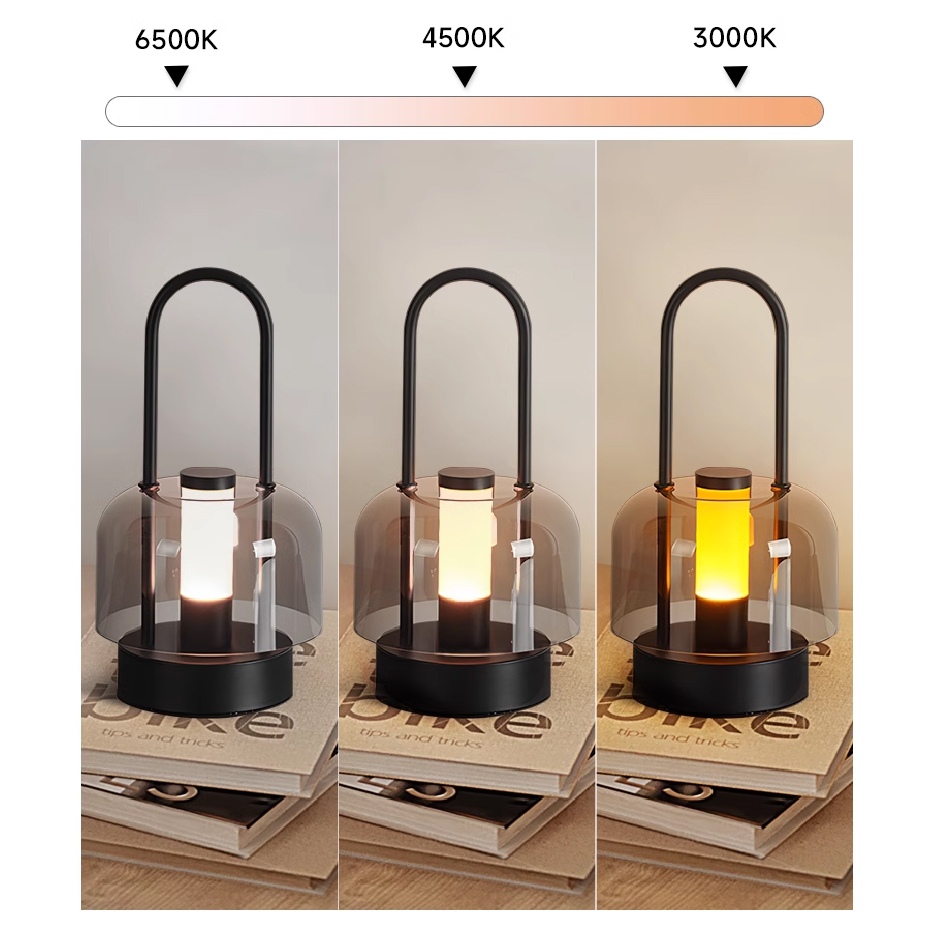 Portable Cordless Rechargeable Waterproof Atmosphere Desk Lamp