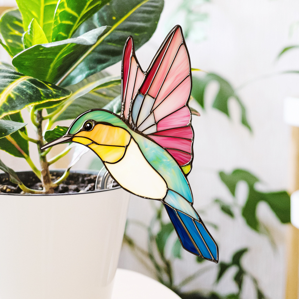🔥Stained Glass Kingfisher Suncatcher Decoration