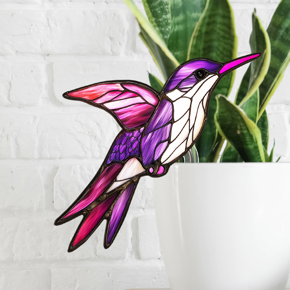 🔥Stained Glass Kingfisher Suncatcher Decoration