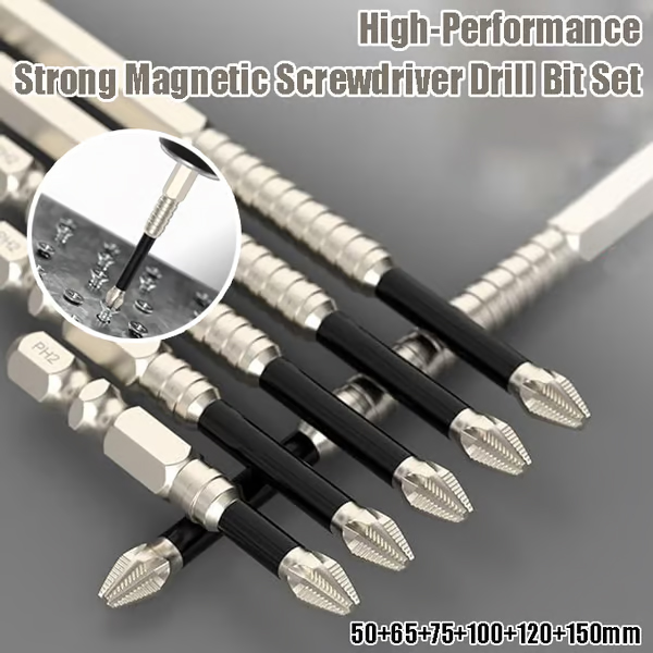 💥Hot Sales-50% OFF🔥High-Magnetic Screwdriver Drill Bit Set