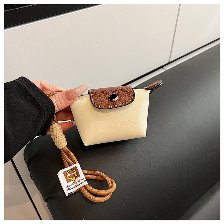 Dumpling Bag Detachable Nylon Wrist Strap Coin Purse