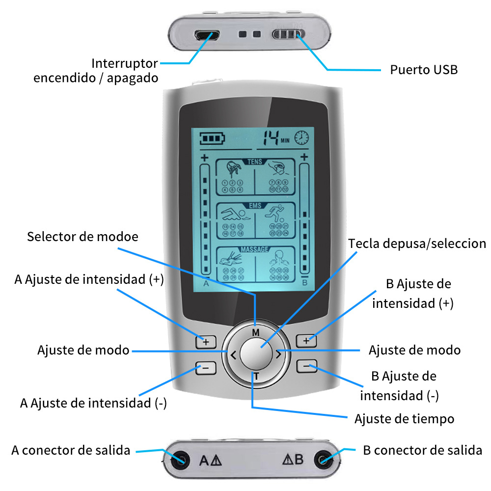 Electronic Pulse Massager Muscle Massager