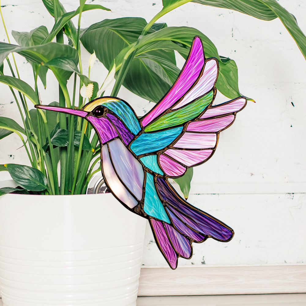 🔥Stained Glass Kingfisher Suncatcher Decoration