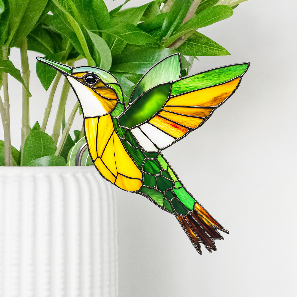 🔥Stained Glass Kingfisher Suncatcher Decoration