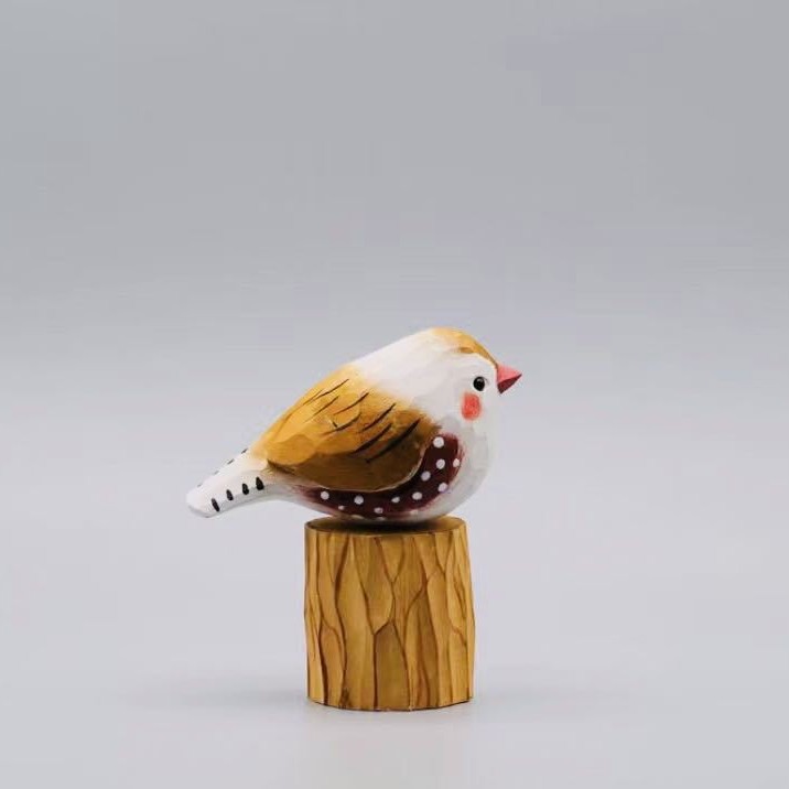 Handcrafted Bird + Stand