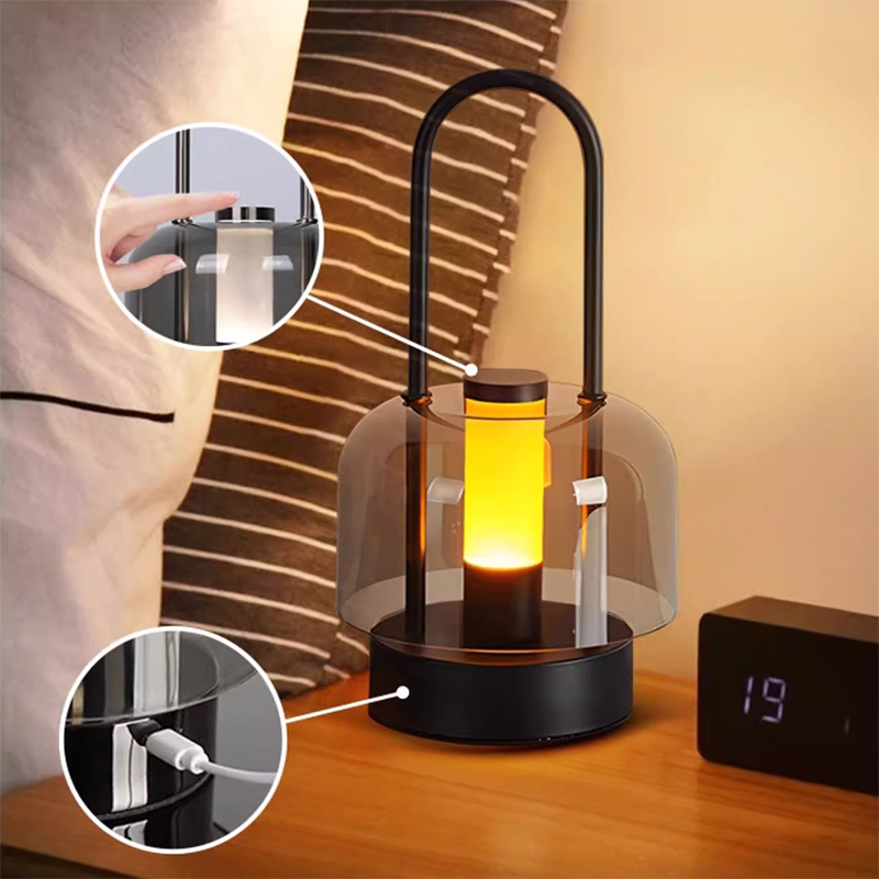 Portable Cordless Rechargeable Waterproof Atmosphere Desk Lamp