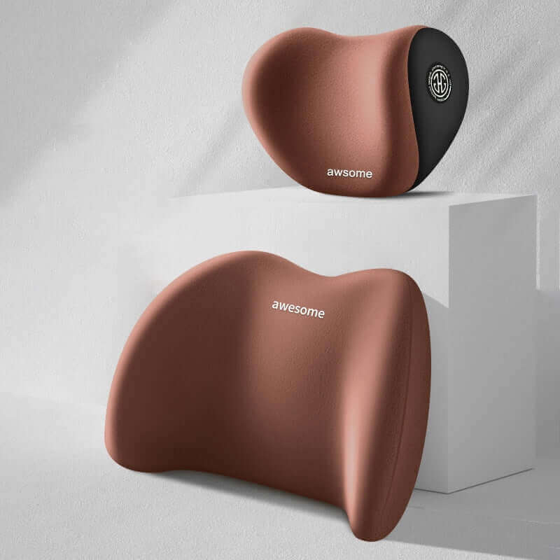 Car Headrest Neck And Waist Pillow