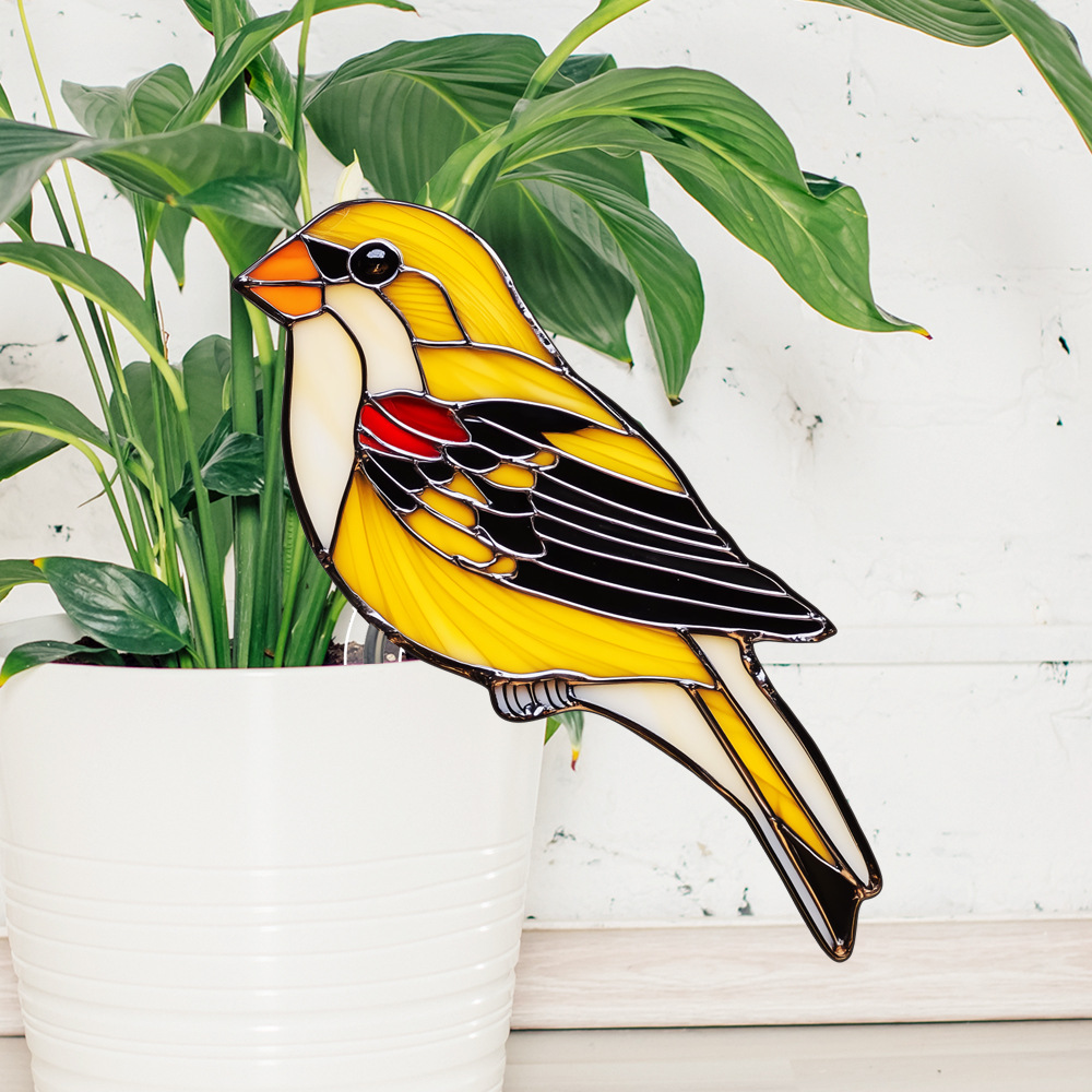 🔥Stained Glass Kingfisher Suncatcher Decoration