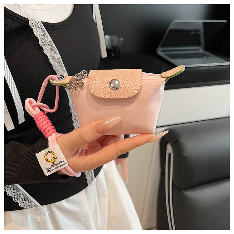 Dumpling Bag Detachable Nylon Wrist Strap Coin Purse