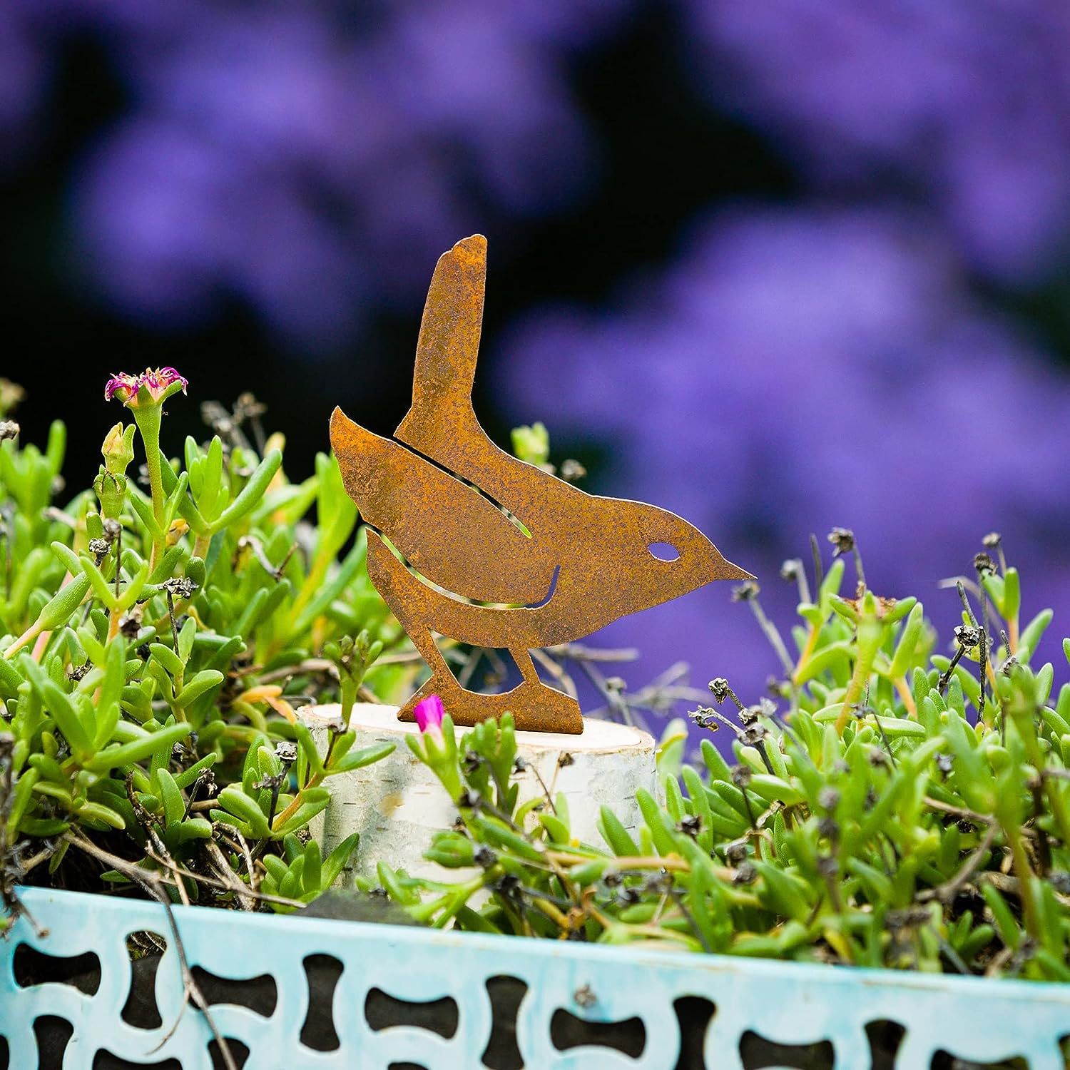 60% OFF - Rusty Metal Bird Silhouettes Garden Decoration