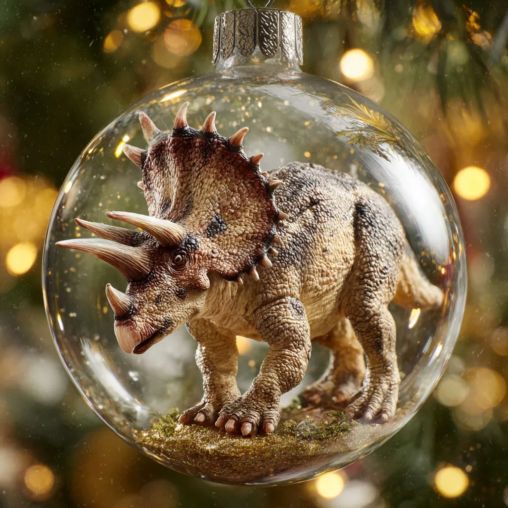 🎉 Black Friday Deal: 50% OFF – Dinosaur Christmas Ornament